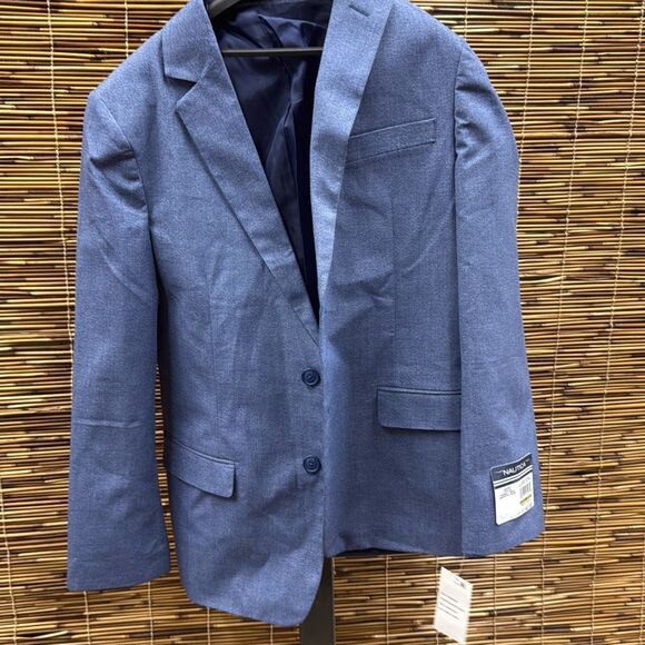 Nautica Big Boys . Micro-Texture blazer - Dark Blue Size 14 - Picture 1 of 2